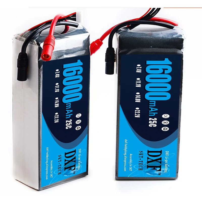 DXF Lipo Дрон FPV аккумулятор 22,2 V 16000mah 25C Max 50C игрушки и хобби для квадрокоптеров вертолетов RC модели литий-полимерный