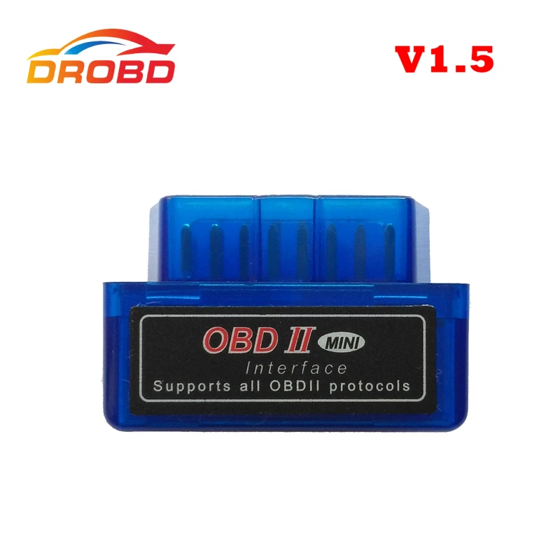 [10 шт/лот] 2012 считыватель кодов Супер Мини ELM327 Bluetooth OBD-II OBD Может DHL