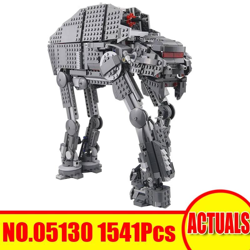 

Lepin 05130 1541Pcs Star Wars Figure First Order Heavy Assault Walker Set Building Blocks Bricks Toys Compatible Legoing 75189
