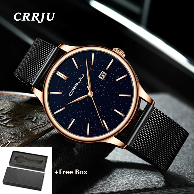 

Quality CRRJU Top Brand Women Watch Ladies Fashion Dress Quartz Wristwatches Waterproof Roman Numerals Watches relogio feminino