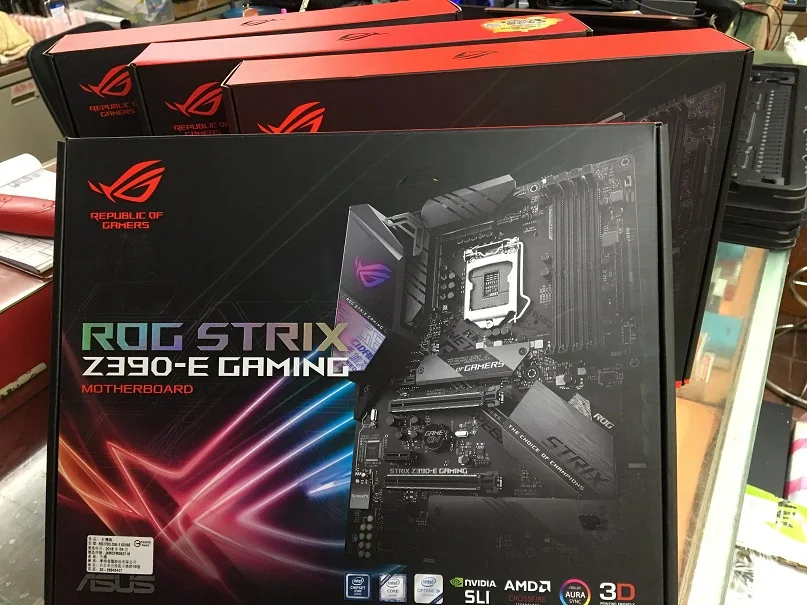 Игровая Материнская плата ASUS STRIX Z390 E + набор I7 9700K|Настольные ПК| |