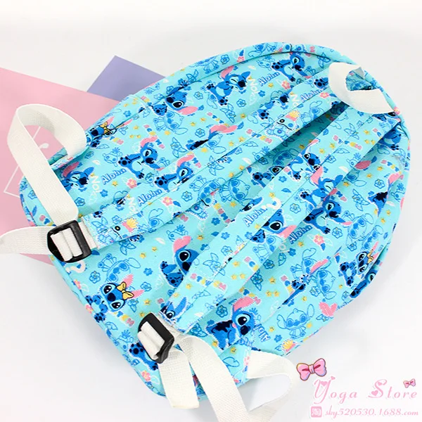 Детский Школьный рюкзак Disney Stitch модная дорожная сумка тоут для учеников средней