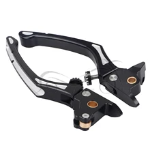 Мотоцикл черный тормозной рычаг сцепления для Harley Touring Road King Electra Street Glide FLTRX FLHXS FLHTKL