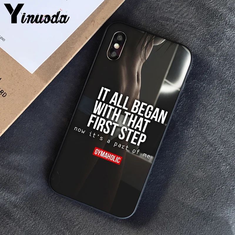 Чехол Yinuoda мягкий черный для iPhone 5 5Sx 6 7 7plus 8 8Plus X XS MAX XR|Бамперы| |