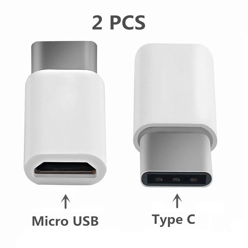 2 шт. кабель type-C адаптер для Micro USB для SAMSUNG Galaxy C9/C9 Pro/S Быстрая Зарядка Синхронизация данных соединитель type-C конвертер