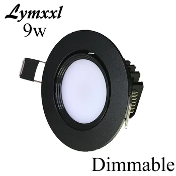

Black shell Led Downlight 9w Cob Dimmable Led Recessed Cabinet light Spots Lamp AC85-265V OR 12V OR 24V Indoor Led Down Light