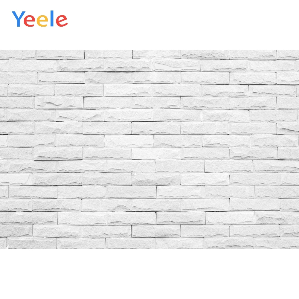 

Yeele Off-white Brick Wall Baby Newborn Food Portrait Photography Backgrounds Customized Photographic Backdrops For Photo Studio