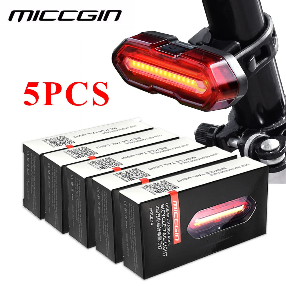 USB Rechargeable LED Bicycle Headlight Bike Head Light Front Rear Lamp Hot