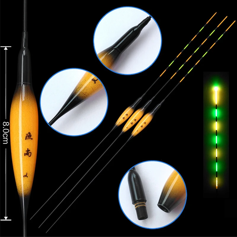 Hot! Glowing Fishing Floats 1 3 Electric Night Light Luminous Floats