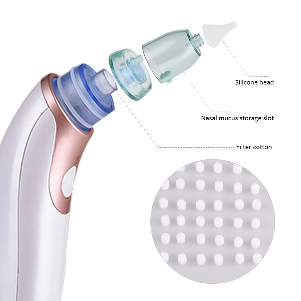 200 шт. Детские Назальный аспиратор фильтр хлопок назальный всасывающее устройство аксессуары одноразовый фильтр хлопок нос очиститель