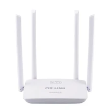 Inglês firmware sem fio casa roteador wi fi repetidor impulsionador extensor de rede 802.11 b/g/n 5 porta rj45 300mbps branco 4 antenas