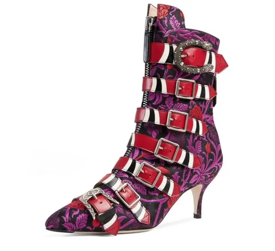 

Autumn and winter, new fashion, pointy, short tube, low-heeled Martin boots