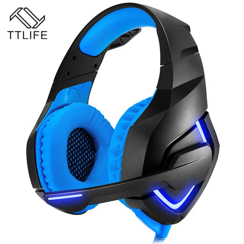 TTLIFE 3.5mm PC Stereo Gaming Headset for PS4 Bass Headphones HiFi