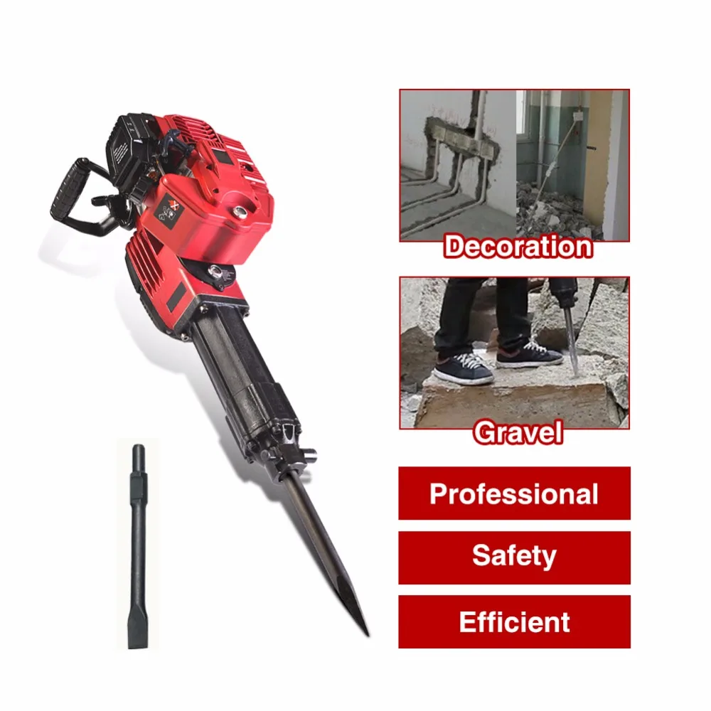 

Two-stroke Pile Driver Pickaxe Tree Digging Machine Gasoline Planting Tree Excavation Trencher 2 Cycle Engine Garden Tool 52 CC