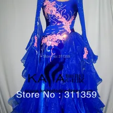 KAKA DANCE B1402, стандартное танцевальное платье для соревнований, платья для соревнований по танцам вальса, женское бальное платье для девочек