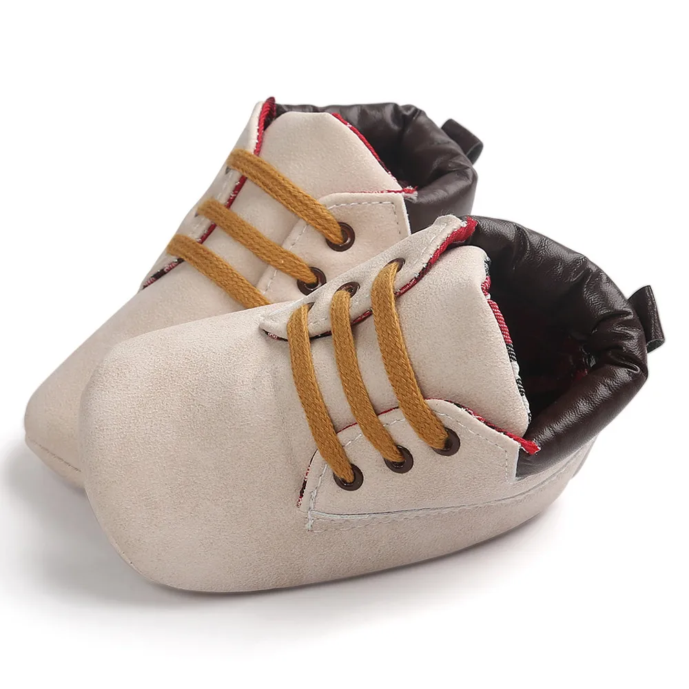 

2019 Baby Hight Cut Toddler Soft Sole Leather Shoes Infant Boy Girl Toddler Shoessandalia infantil meninos #/30