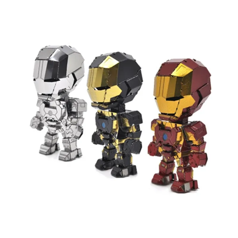 

2.5InchesMetal DIY Assembly Model 3D puzzle Avengers: Endgame Superhero Mini Iron Man Action Figure Collectible Model Toy D130
