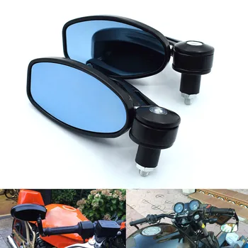 

7/8" Motorcycle Mirrors Rear View Handle Bar End Rearview Side Mirrors For honda cx500 cb150r cb550 cl350 CB1000R cafe racer