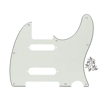 

NEW Guitar Parts 3Ply Ivory Guitar Pickguard Scratch Plate 8 Holes w/Screws for Nashville Tele Style Guitar