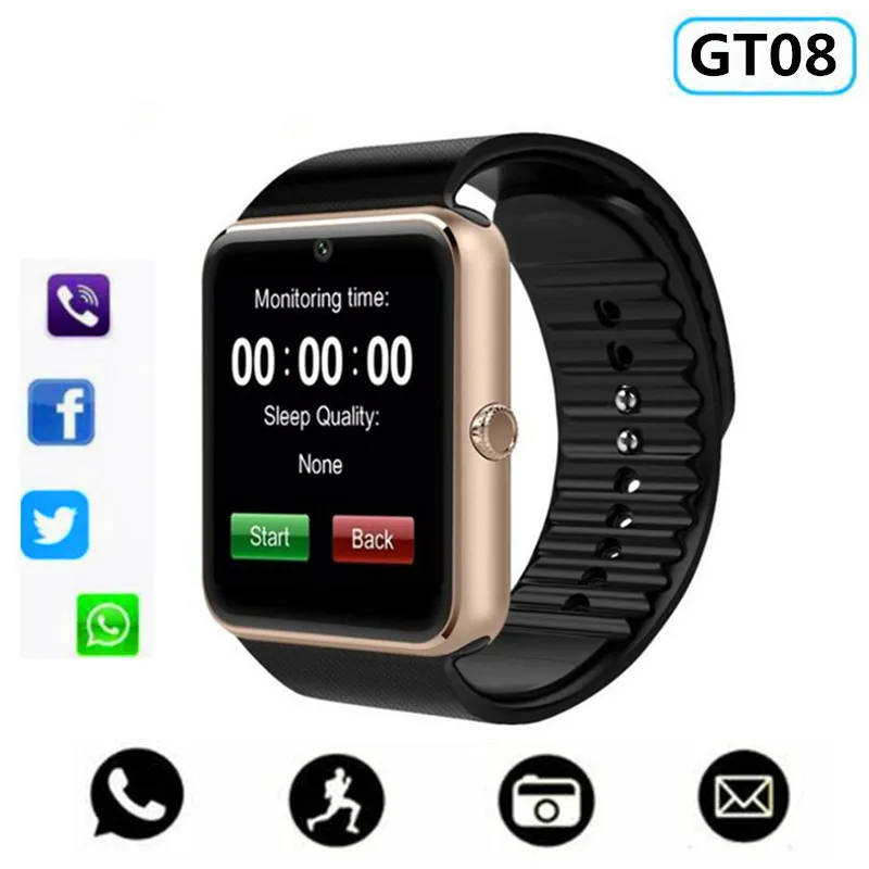 

Original Smart Watch GT08 Clock Sim Card Push Message Bluetooth Connectivity Android&IOS Phone PK Y1 DZ09 Q18 apple Smartwatch
