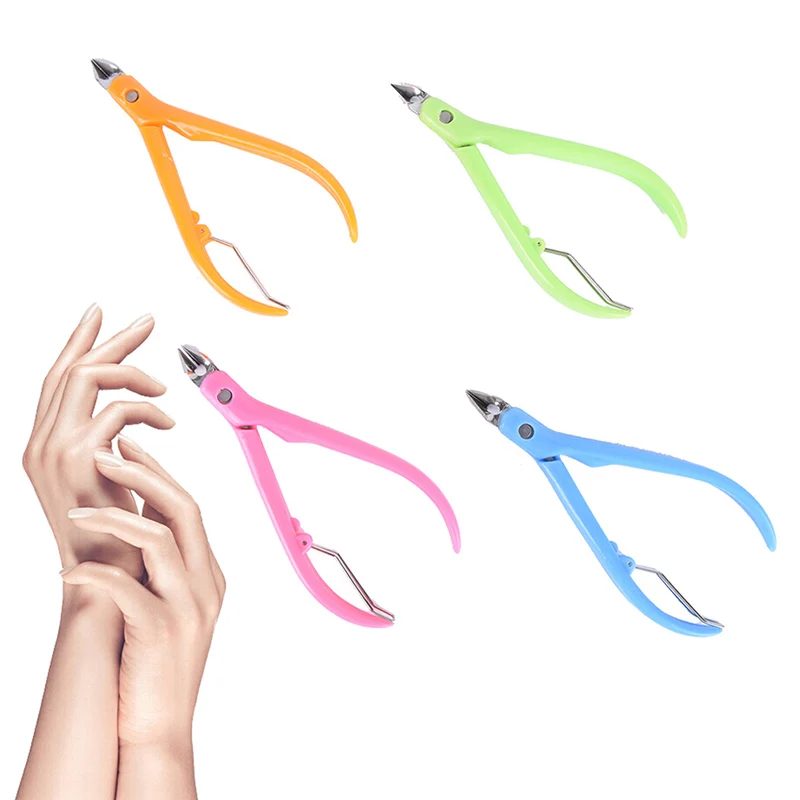 

2019 Random Color Stainless Steel Toe Finger Cuticle Professional Cutter Plier Scissors Manicure Art Tools Nail Clipper Trimmer