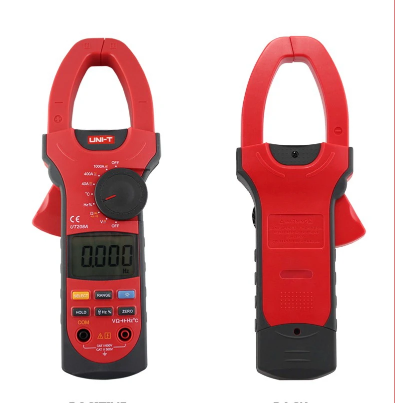 

UNI-T UT208A 1000A AC/DC Digital Clamp Meter with Temp.