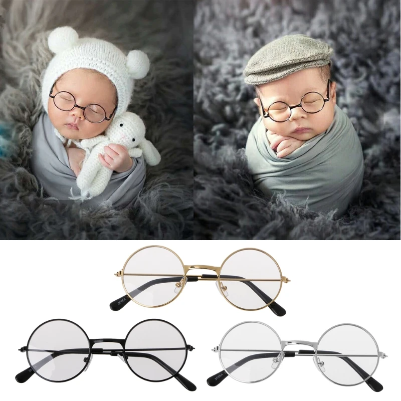 

Newborn Baby Girl Boy Flat Glasses Photography Props Gentleman Studio Shoot