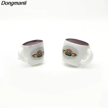 DMLSKY ТВ Шоу друзья кофейная чашка серьги гвоздики женские очаровательные акриловые серьги милые Moives ювелирные аксессуары Подарки M2020