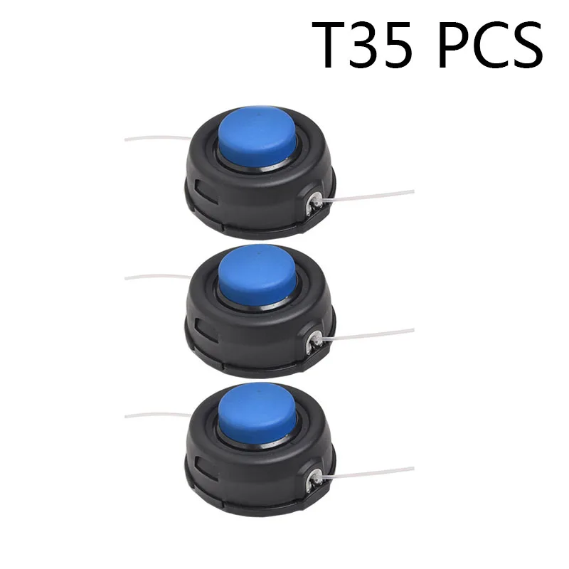 

3pcs Auto Feed Tap Trimmer Heads with Blur Knob T35 Dual Line 531300194