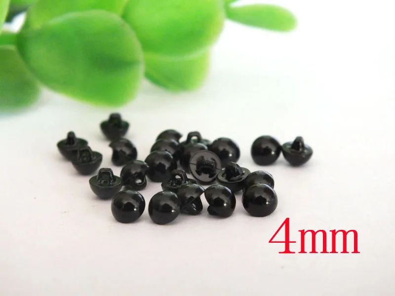 Free Shipping mini 4mm Black Eyes Sewing Doll Eyes /safety eyes--100pairs