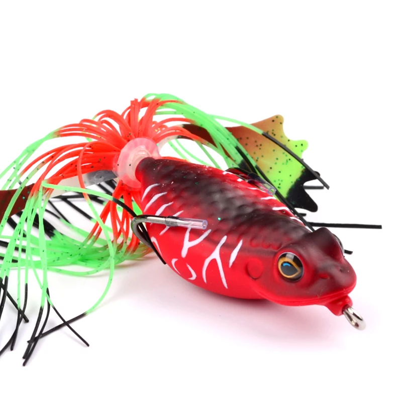 1pc Frog Lures High Quality Fishing Bait 6 Colors Fishing Lures 6cm 2.