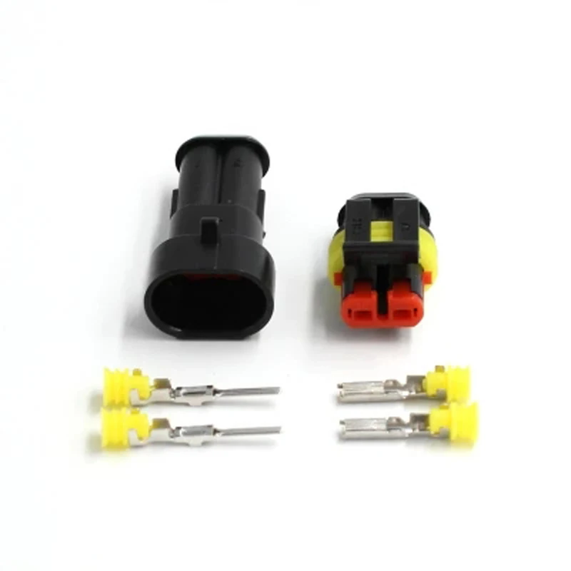 

CHIZIYO 10 sets flame retardancy 2P car harness connector waterproof HX socket male female