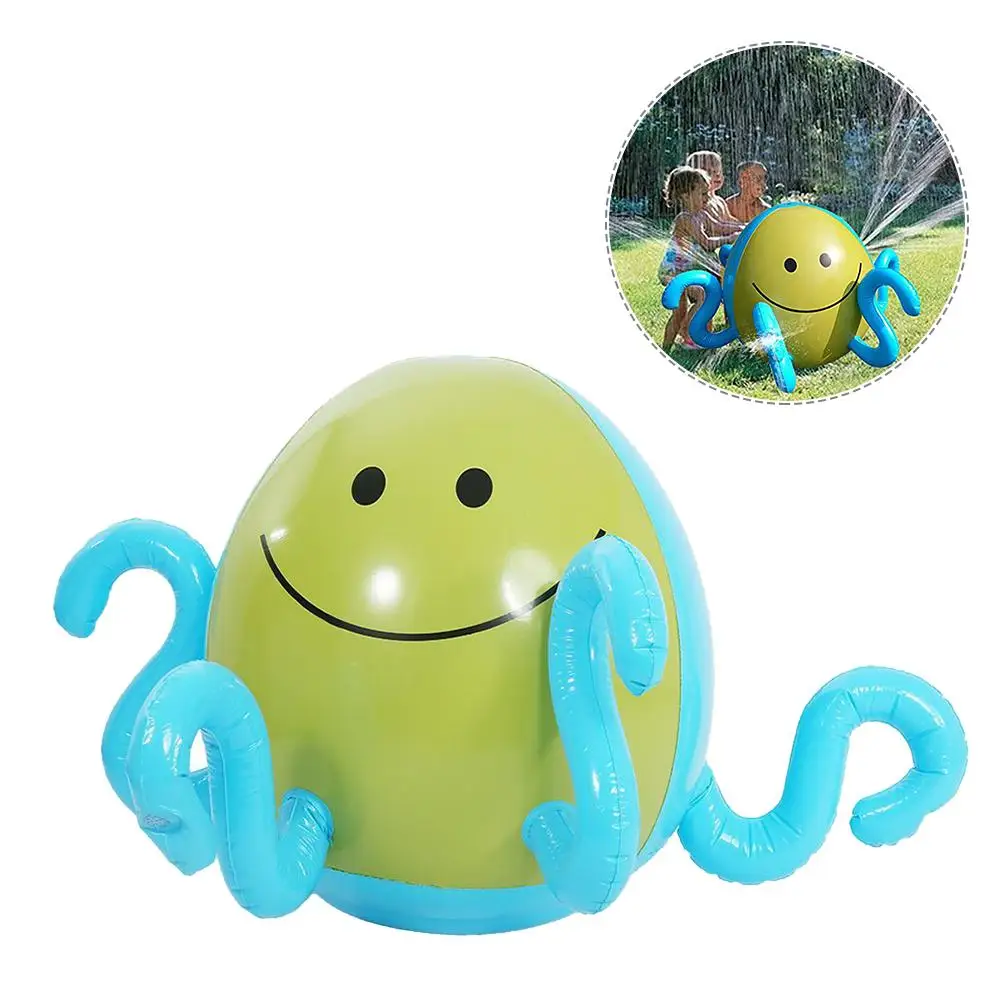 Надувной шар-распылитель для воды, осьминог, летняя детская игра на открытом воздухе, водные струи, пляжные мячи, Детская газонная игра