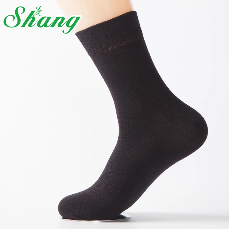BAMBOO WATER SHANG Men Combed cotton socks business men's pure cotton