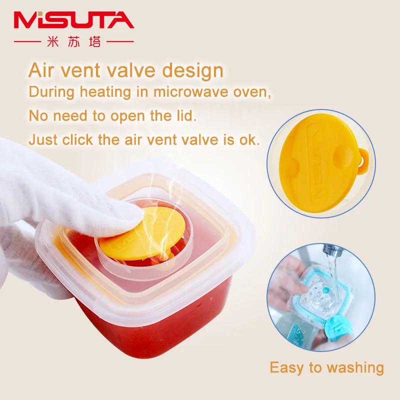 60ML 6Pcs/120ML 4Pcs Portable Baby Food Storage Snack Box Milk Powder Box