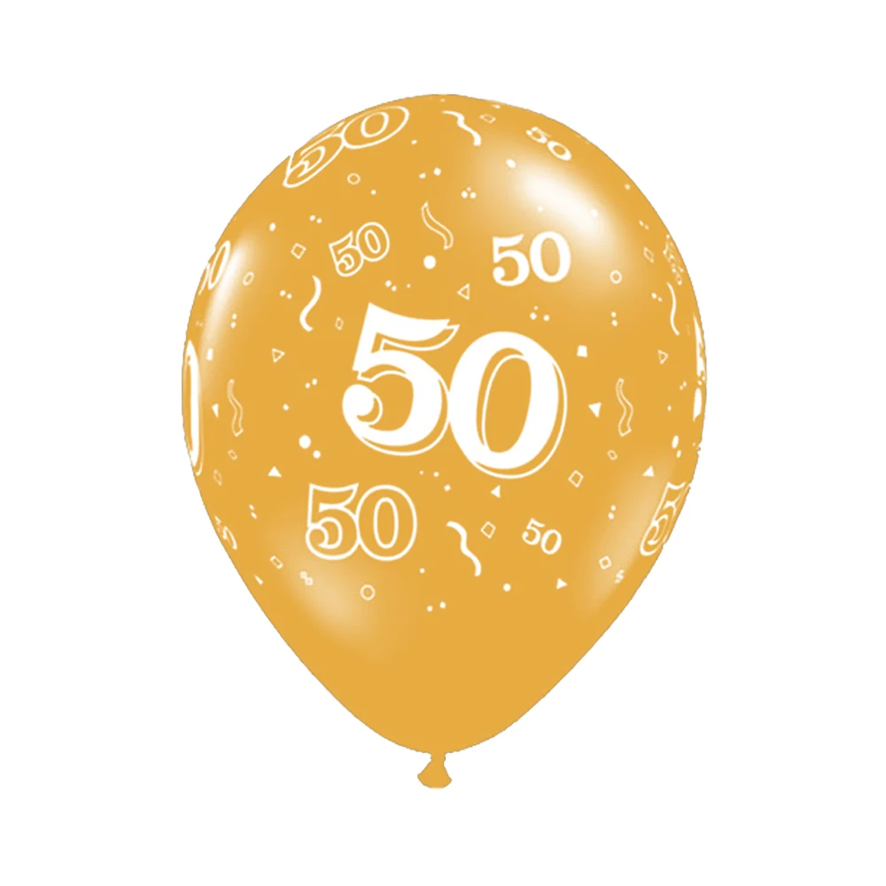 Kuchang 10 шт. 12 дюймов с днем рождения воздушный шар 21 30 40 50 юбилей латексный шар Свадебный юбилей Декор товары для дня рождения