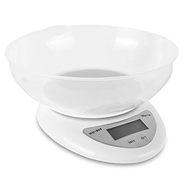 

Economical Digital Kitchen Food Weight Scale 11LB/5kg with Removable Bowl ds99