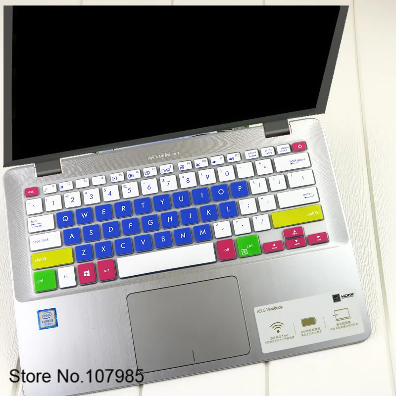 14-дюймовый ноутбук Клавиатура Защитная крышка для ухода за кожей кожи Asus Vivobook S14 S410 S410UN S410ua S410uq 14 ''Тетрадь - Цвет: Candyblue