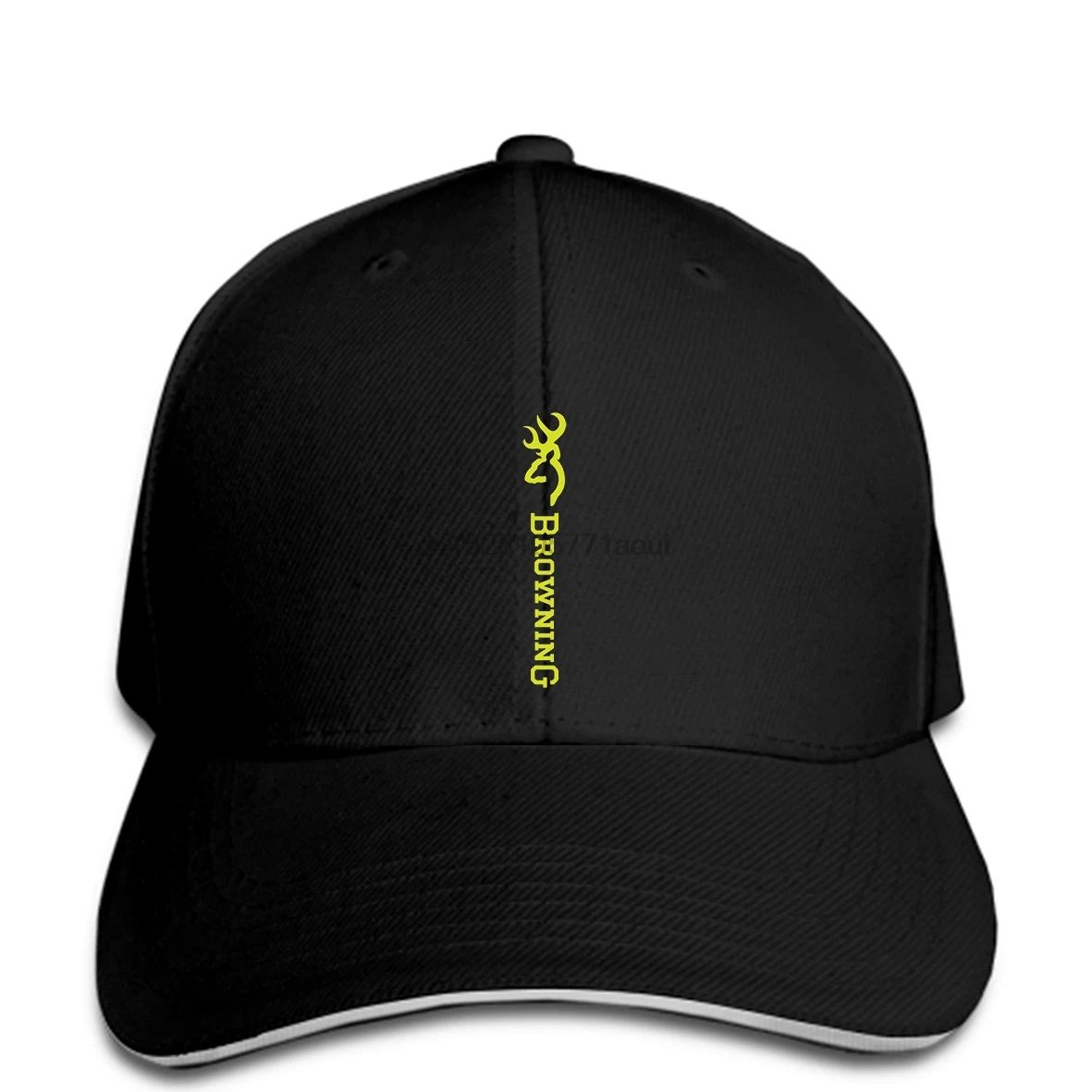 

Baseball cap GREEN PRINT VERTICAL BROWNING LOGO Print hat BACKFRONT PRINTING Style HUNTING