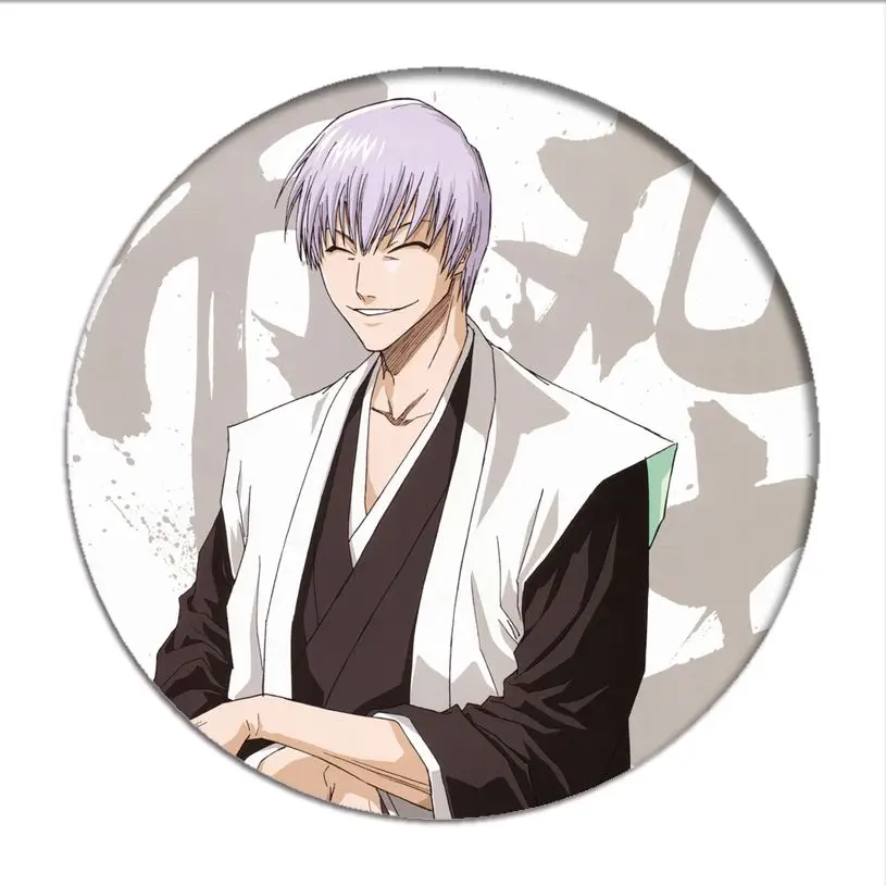 1pcs Anime Bleach Cosplay Badge Kurosaki Ichigo Brooch Pin Hitsugaya Toushirou Cute Collection Badge for Backpack Clothes Women's Costumes Cosplay Costumes