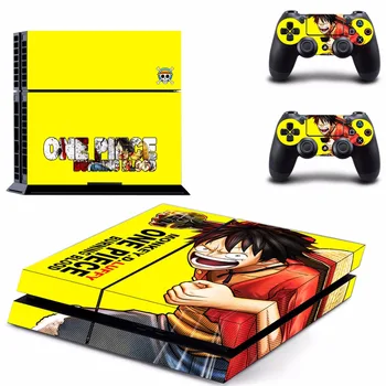 

Japan Anime One Piece PS4 Skin Sticker Decal For Sony PlayStation 4 Console and 2 Controllers PS4 Skins Sticker Vinyl