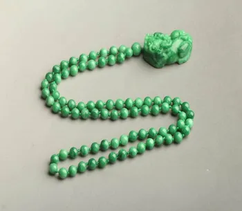 

fine jewelry Natural Green Jade Pendant Necklace Sweater Chain Fashion Ornaments