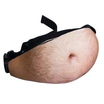 

Men Women Dad Bod Bag Funny Flesh Color Fat Beer Belly Pocket Waist Bags Case For Phone Sport Waist Dadbag Purse
