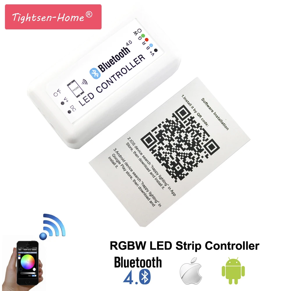 Bluetooth LED RGBW контроллер DC 12 24 В мини беспроводной IOS/Android светодиодный для RGBWW/RGBW