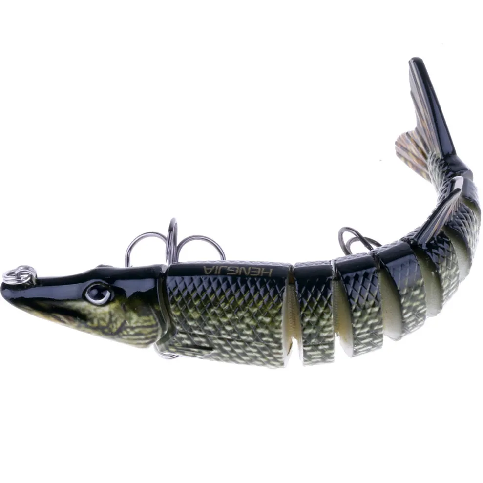 

HENGJIA 8 Segments Fishing Lure 13.6cm 19g Swimbait Sinking Hard Artificial Bait 1 Pcs/Lot