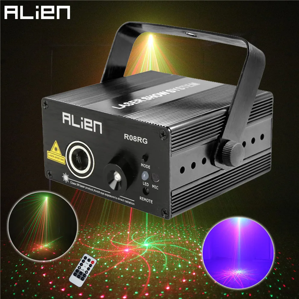 2016 New Led RG 8 Pattern DJ Mini Laser Projector Stage Lighting Effect