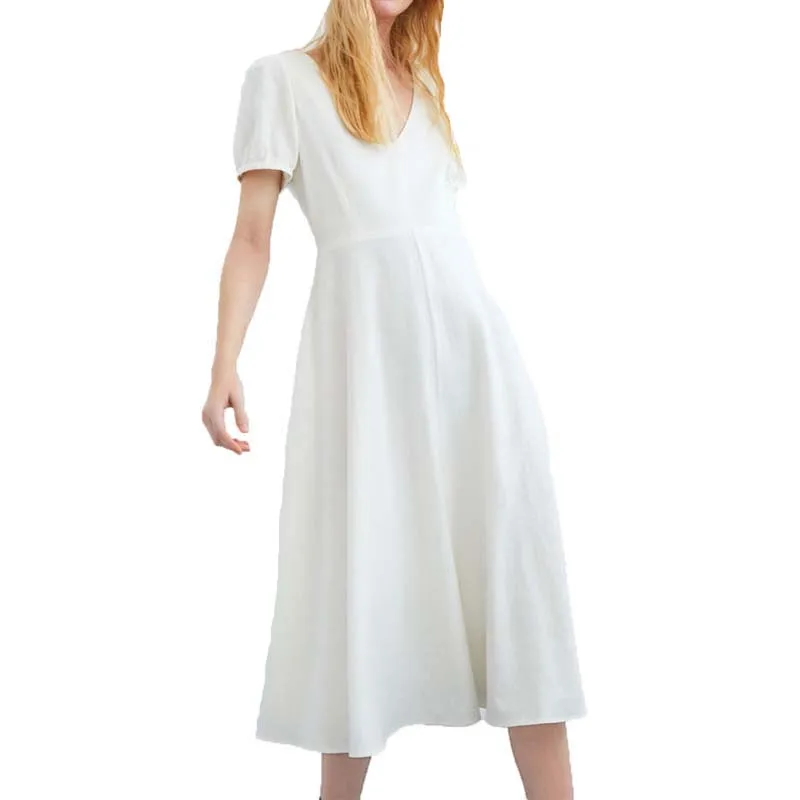 

Summer dress 2019 casual womens clothing short sleeve white dress v-neck maxi dress women a-line long dress vestidos