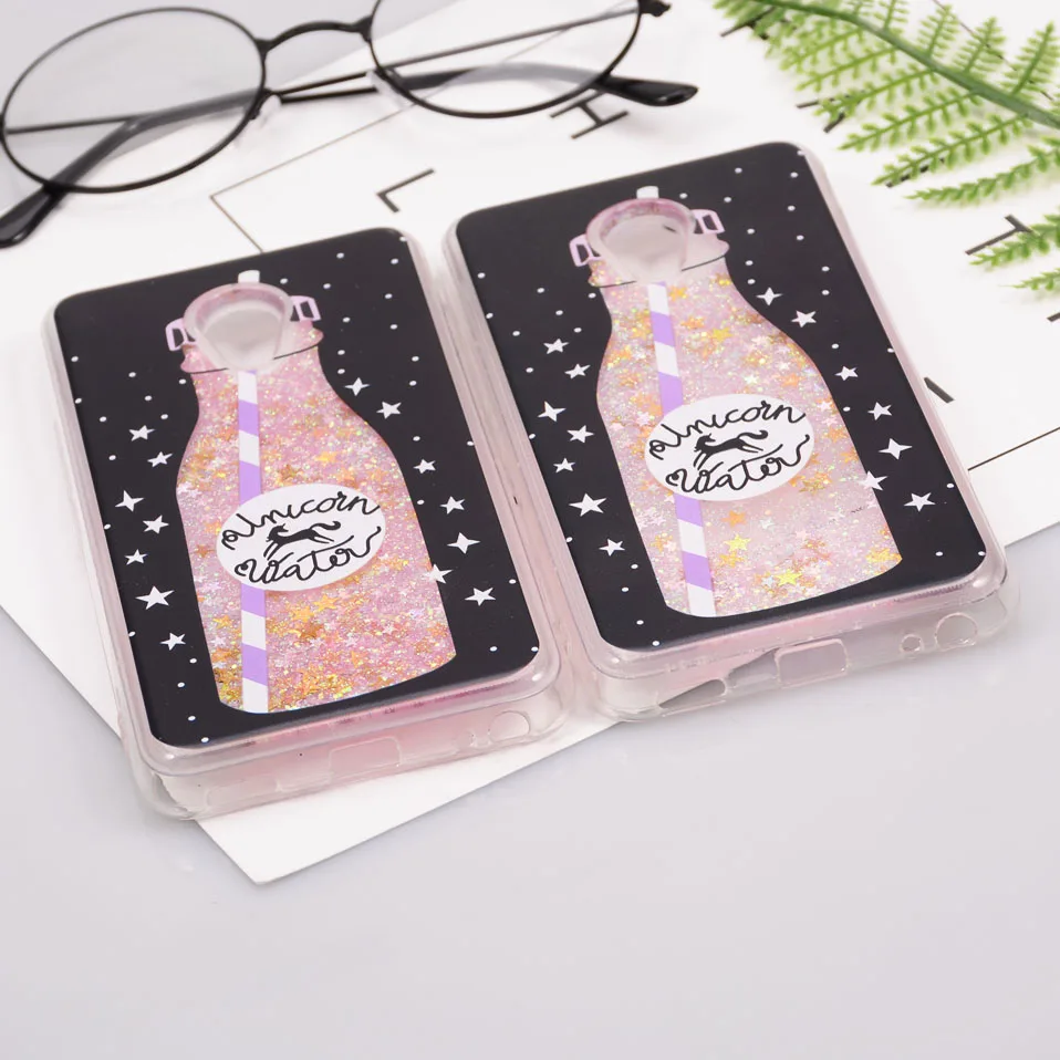 Reaoom for Meizu M5 Case Glitter Dynamic Liquid Star Quicksand Colorful Cute Bottle Unicorn Clear Cover Capa for Meilan 5        (6)
