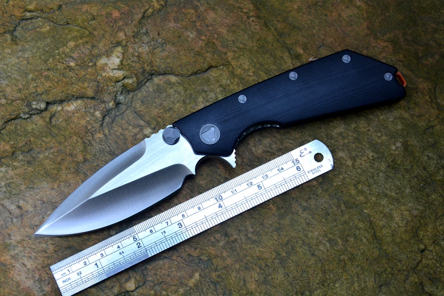 

Flipper Folding Knife DOC D2 Blade G10 Handle 3 Colors Pocket Tactical Knife with Torix EDC Tools