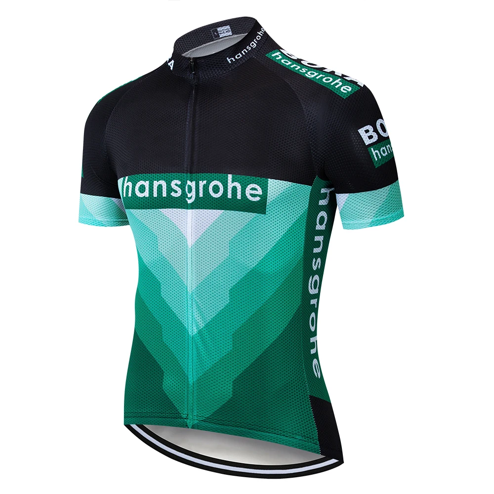 Новинка года, комплект из джерси и шорт Hansgrohe team, дышащие летние топы, рубашка Ropa Ciclismo для мужчин, Майо, Culotte, одежда - Цвет: 2